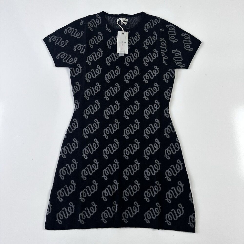 NEW Malbon Golf Poppy Dress Black Short Sleeve Women's Size M